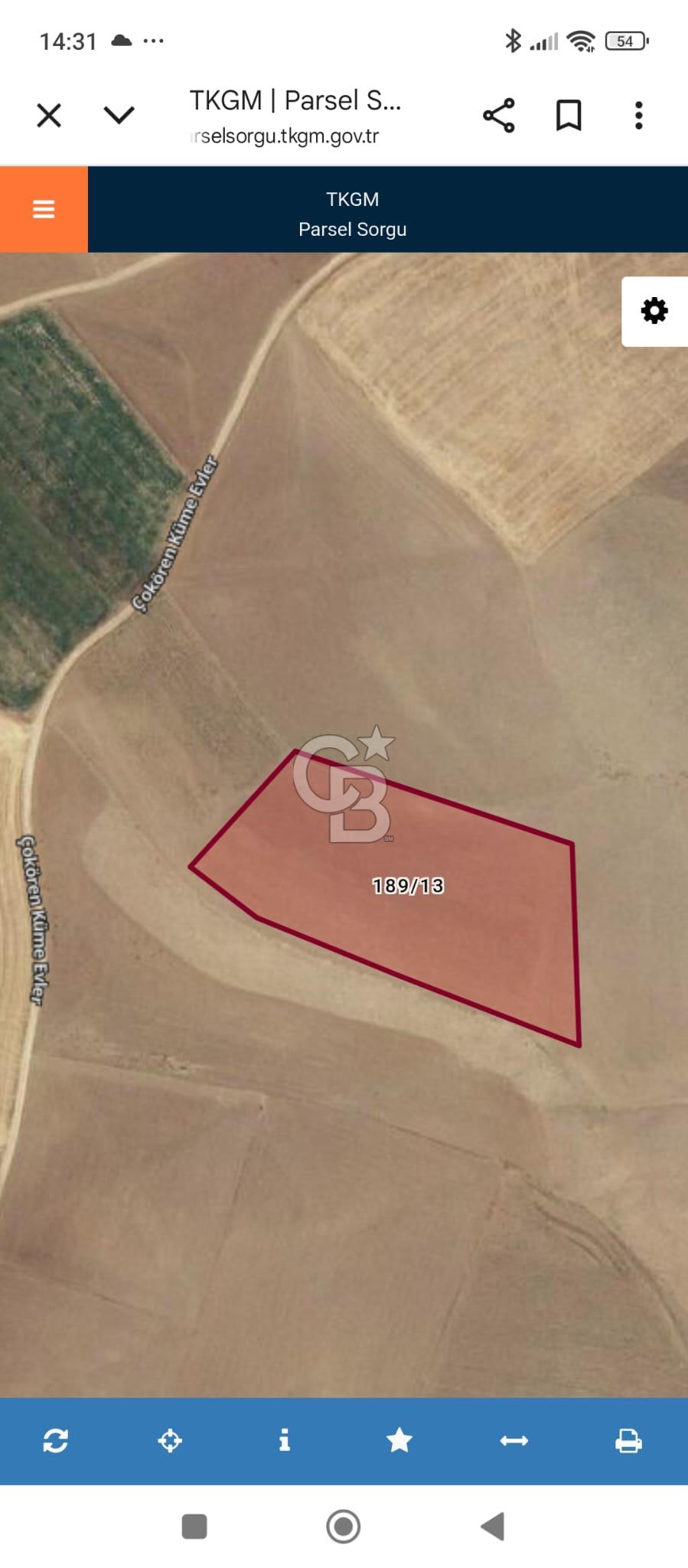 TEMELLİ/ÇOKÖREN MAH'DE KÖK VE TEK TAPU YATIRIMLIK TARLA