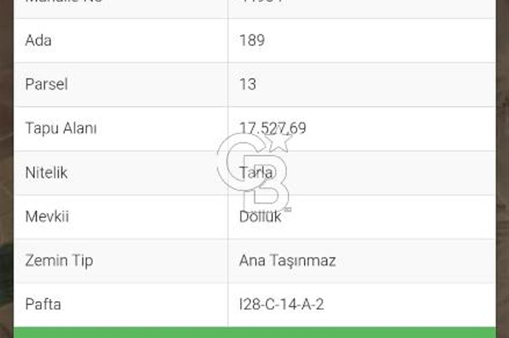 TEMELLİ/ÇOKÖREN MAH'DE KÖK VE TEK TAPU YATIRIMLIK TARLA