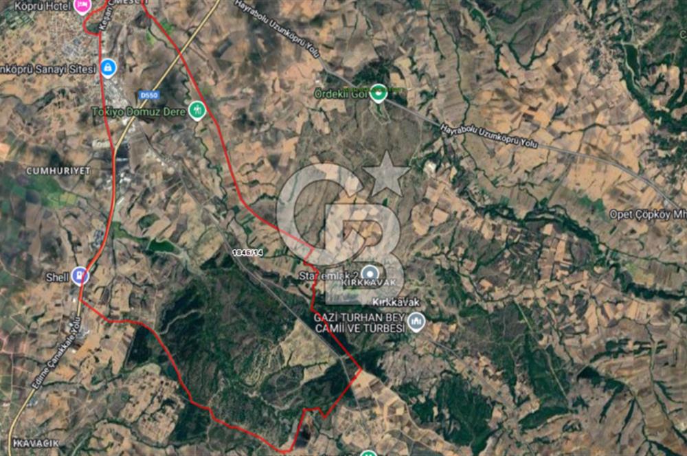 Edirne Uzunköprü Mescit Mahallesinde Yatırımlık 4 Dönüm Tarla