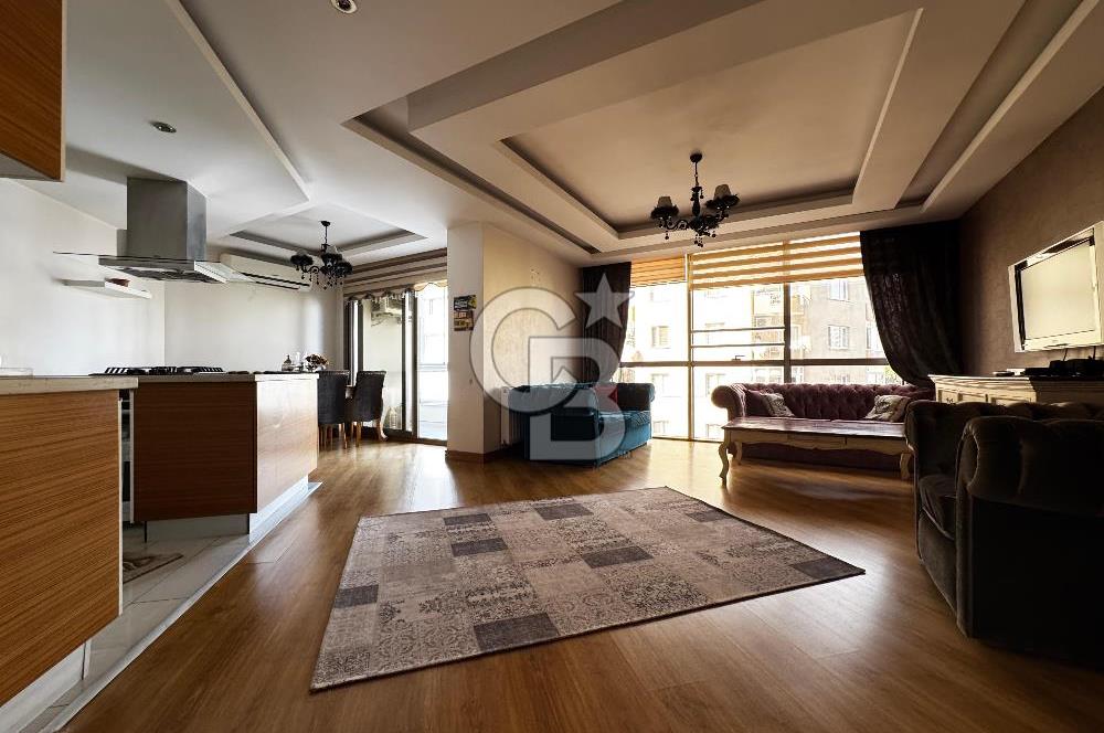 KONAK GÜNEŞLİ MAH EGEPOL HAS 250METRE 2.KAT 3+1 120m2 FUL EŞYALI