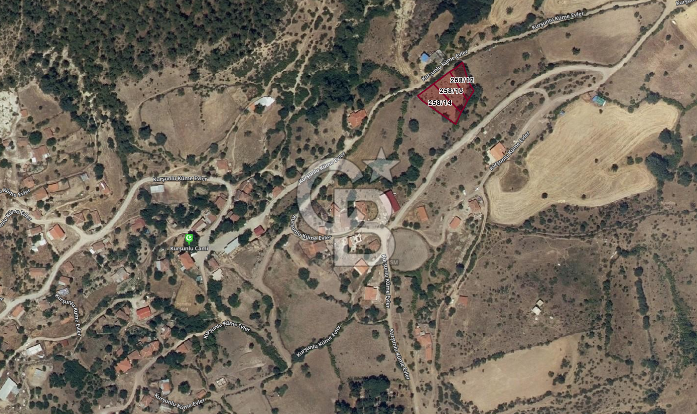 BAYRAMİÇ KURŞUNLU KÖYÜNDE 3 PARSELDEN OLUŞAN SATILIK ARSA