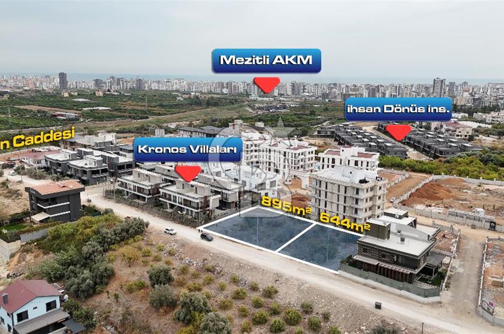 Mersin Mezitli Kuyulukta 895 m2 0.60 Emsalli, 4 Kata İmarlı Satılık Arsa