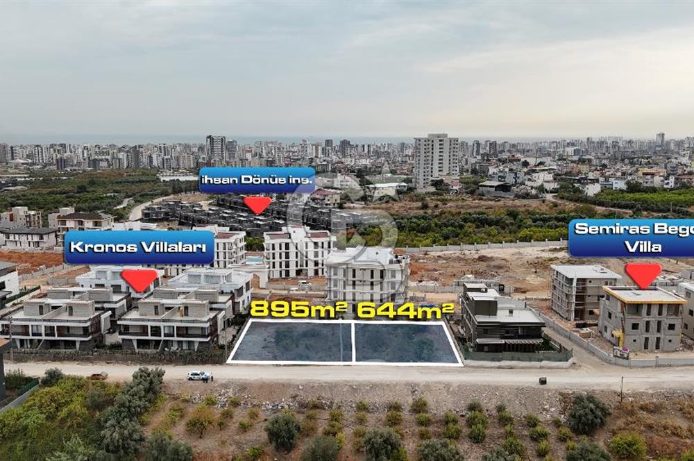 Mersin Mezitli Kuyulukta 895 m2 0.60 Emsalli, 4 Kata İmarlı Satılık Arsa
