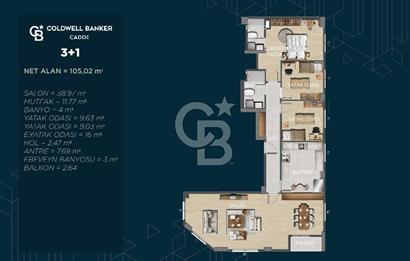 ULAŞIMIN KALBİNDE SATILIK 3+1 DAİRE