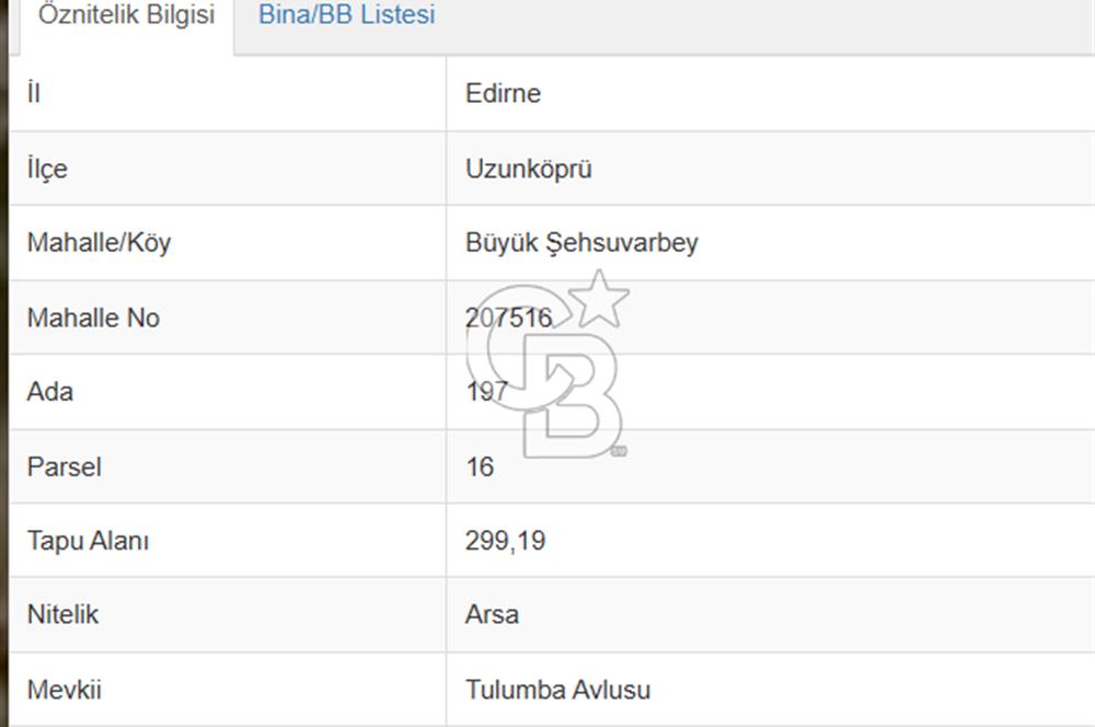 EDİRNE UZUNKÖPRÜ CUMHURİYET MAH. KAT KARŞILIĞI ARSA