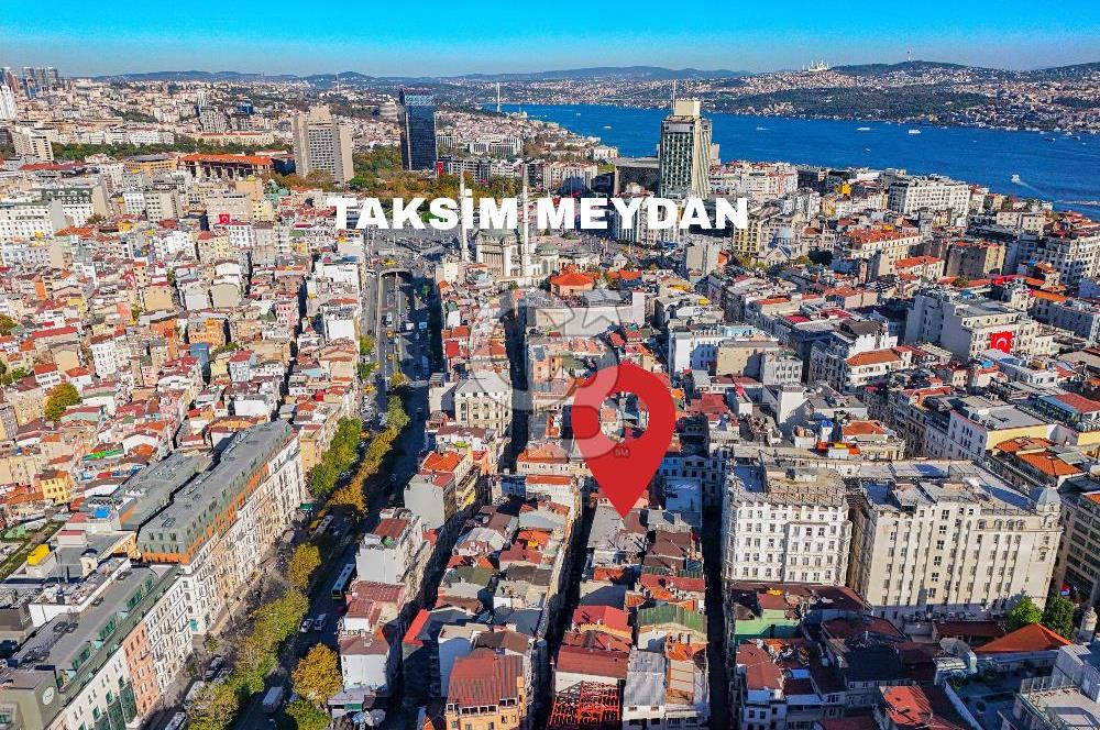 TAKSİM MEYDANA YÜRÜME MESAFESİNDE GENİŞ CEPHELİ KOMPLE BİNA