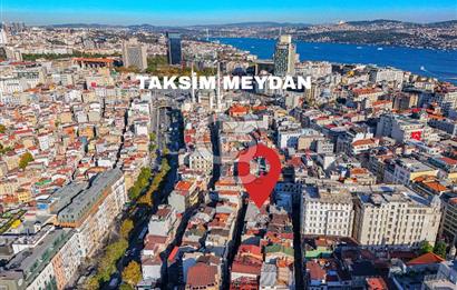 TAKSİM MEYDANA YÜRÜME MESAFESİNDE GENİŞ CEPHELİ KOMPLE BİNA