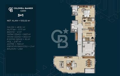 Göztepe Ege Hatboyu’nda Yeni Bina 3+1 105 m² Marmaray'a 1 dk!