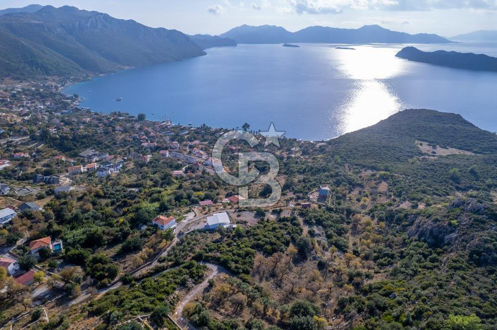 CB MARİNA'DAN MARMARİS SÖĞÜTTE EŞSİZ DENİZ MANZARALI 430m2 TARLA