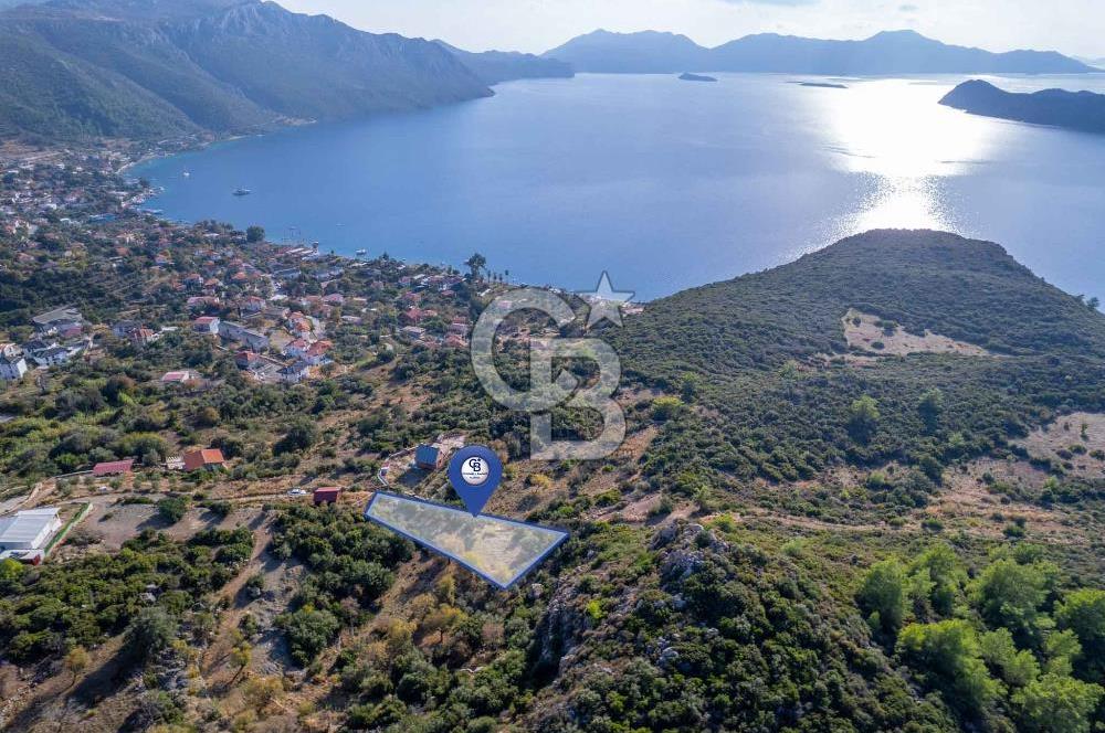 CB MARİNA'DAN MARMARİS SÖĞÜTTE EŞSİZ DENİZ MANZARALI 430m2 TARLA