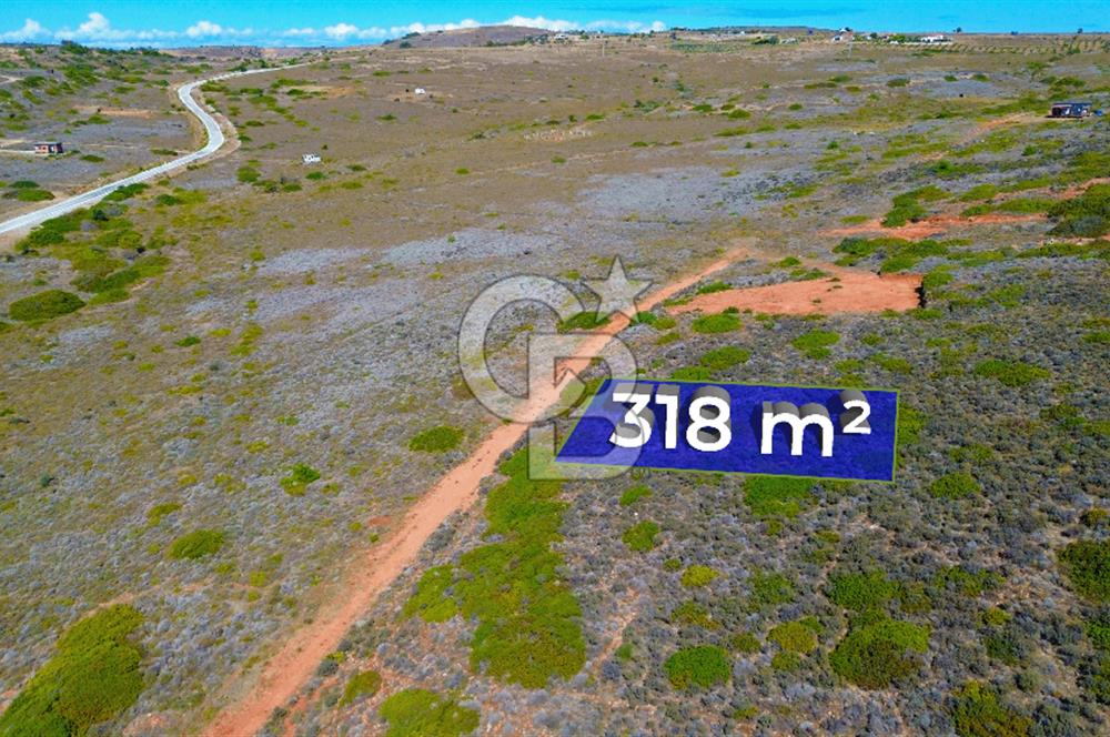 ÇANAKKALE BOZCAADA`DA DOĞAYLA İÇ İÇE 318 m² SATILIK ARSA