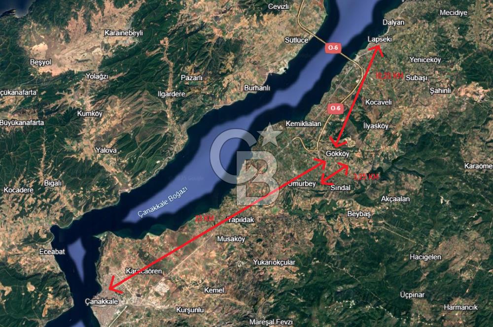 ÇANAKKALE GÖKKÖY'DE 42 DÖNÜM SULU ÖZEL ÜRÜN SINIFINDA EMSALSİZ TARLA 