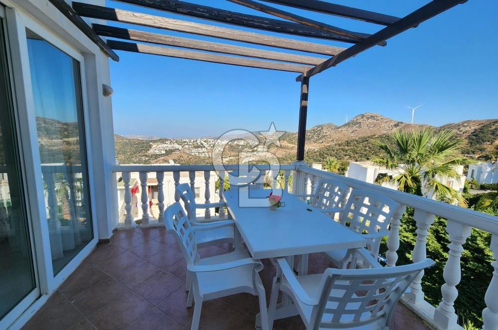 YALIKAVAK GERİŞ SOSYAL TESİSLİ SİTEDE DENİZ MANZARALI DAİRE