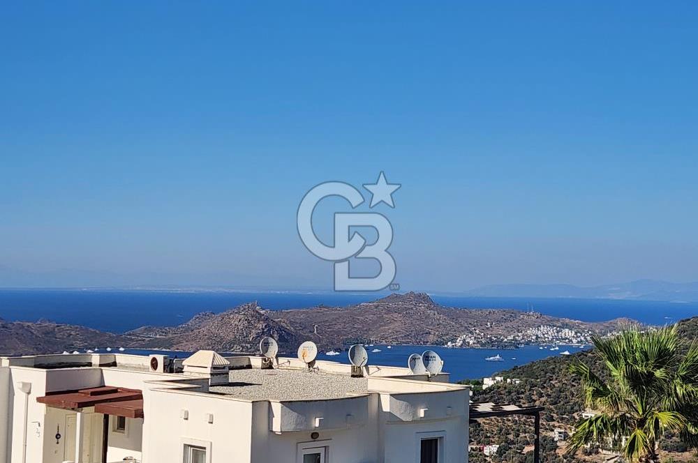 YALIKAVAK GERİŞ SOSYAL TESİSLİ SİTEDE DENİZ MANZARALI DAİRE