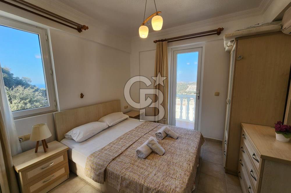 YALIKAVAK GERİŞ SOSYAL TESİSLİ SİTEDE DENİZ MANZARALI DAİRE