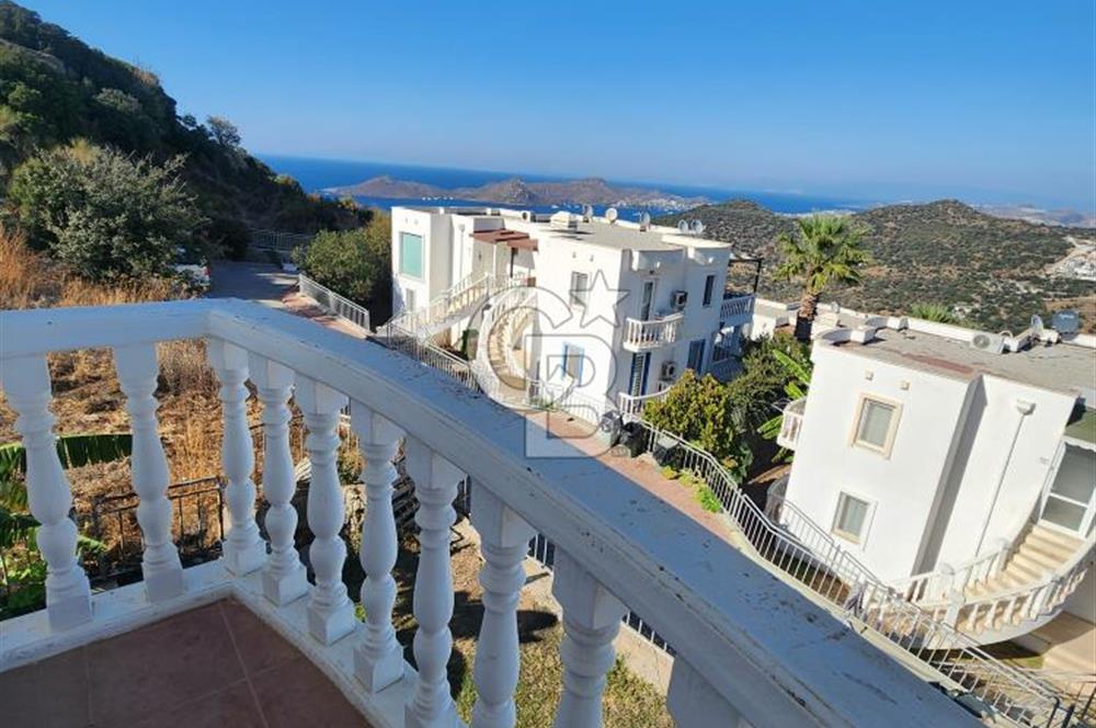 YALIKAVAK GERİŞ SOSYAL TESİSLİ SİTEDE DENİZ MANZARALI DAİRE