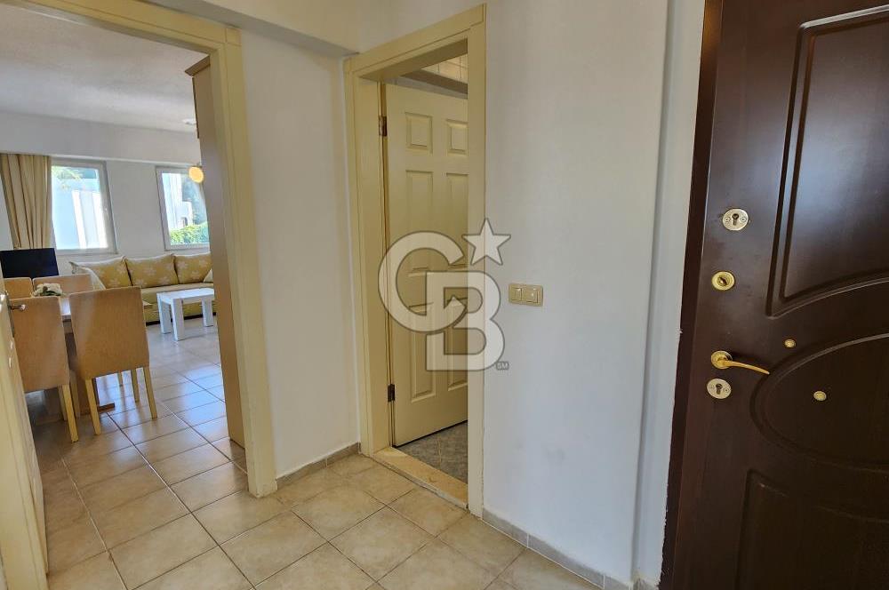 YALIKAVAK GERİŞ SOSYAL TESİSLİ SİTEDE DENİZ MANZARALI DAİRE