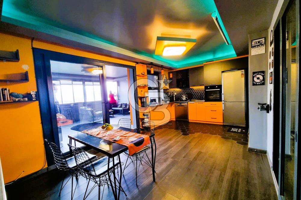 BAYRAKLI ALPASLAN MAH.2+1 EŞYALI DENİZ MANZARALI KİRALIK DAİRE..