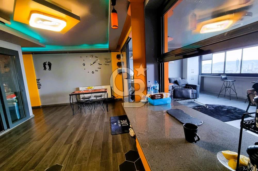 BAYRAKLI ALPASLAN MAH.2+1 EŞYALI DENİZ MANZARALI KİRALIK DAİRE..