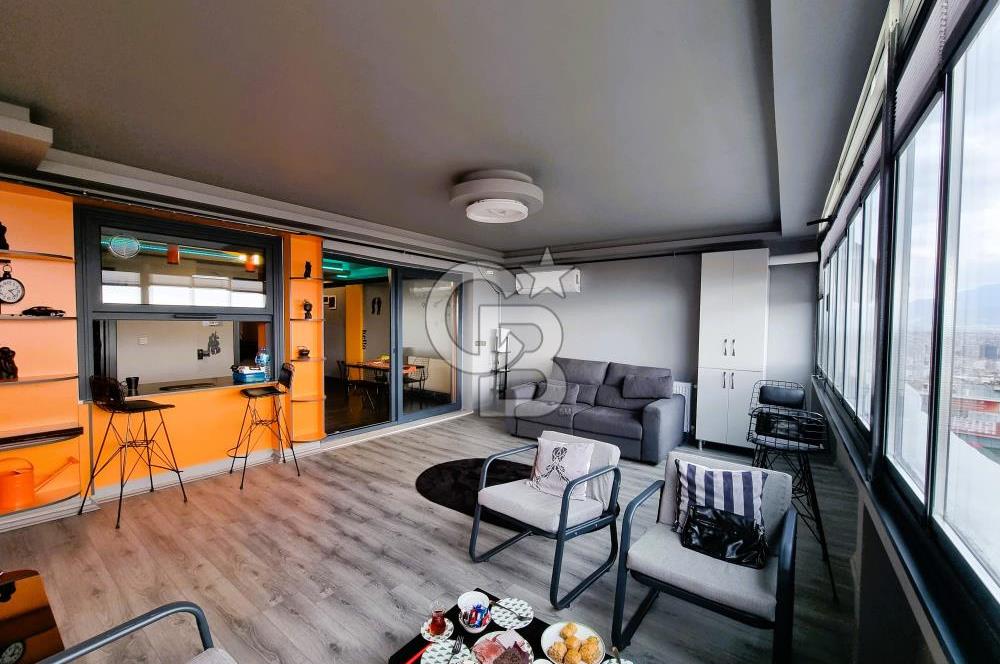 BAYRAKLI ALPASLAN MAH.2+1 EŞYALI DENİZ MANZARALI KİRALIK DAİRE..