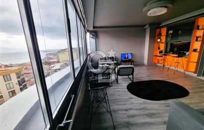 BAYRAKLI ALPASLAN MAH.2+1 EŞYALI DENİZ MANZARALI KİRALIK DAİRE..