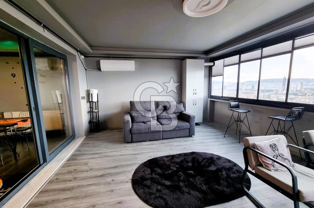 BAYRAKLI ALPASLAN MAH.2+1 EŞYALI DENİZ MANZARALI KİRALIK DAİRE..