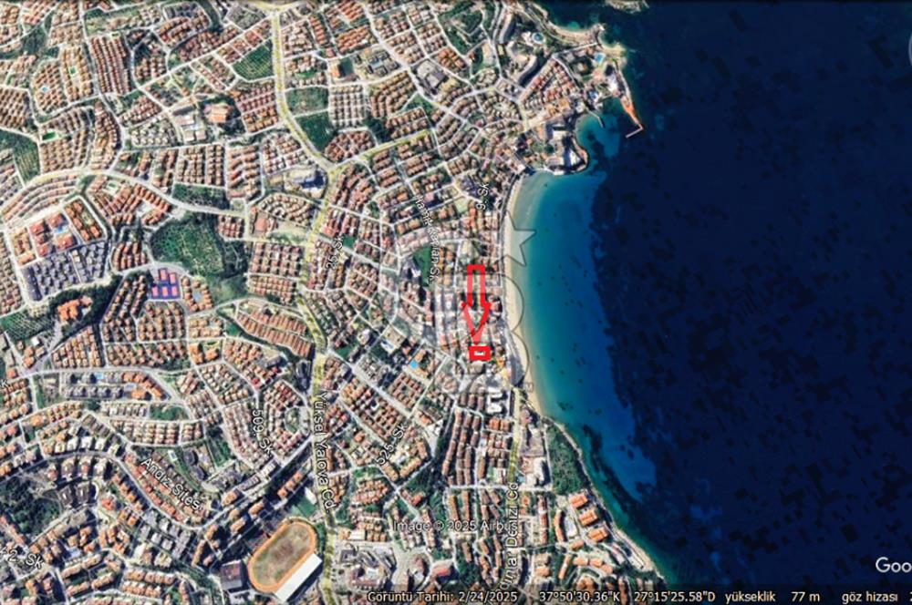 KUŞADASI KADINLAR DENİZİN'DE DENİZE 70 MT MESAFEDE SATILIK OTEL