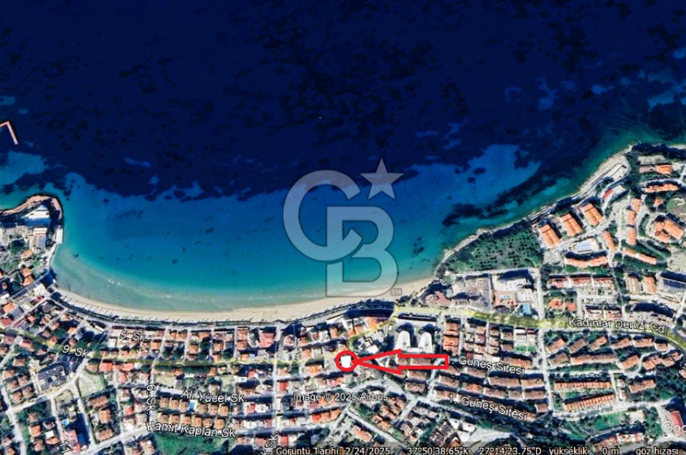 KUŞADASI KADINLAR DENİZİN'DE DENİZE 70 MT MESAFEDE SATILIK OTEL