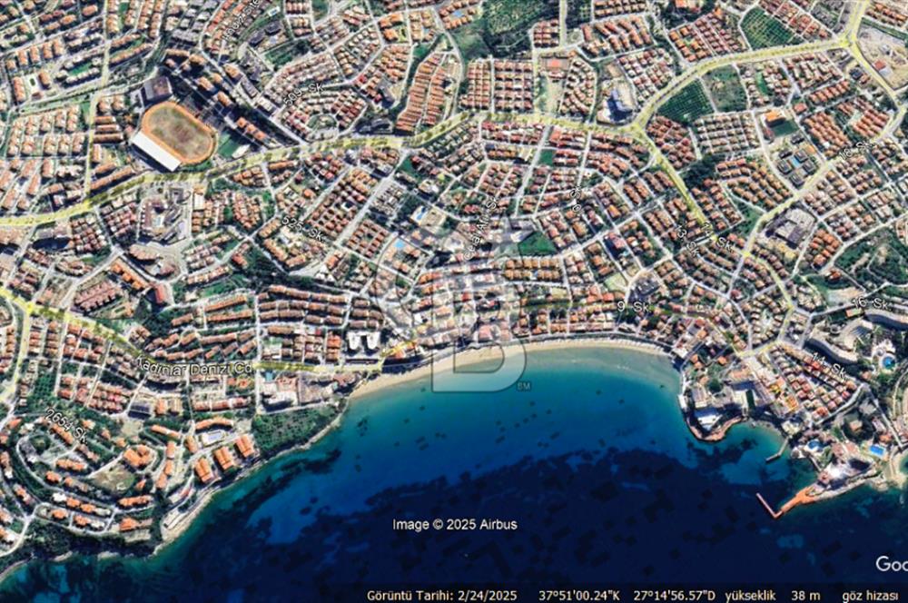 KUŞADASI KADINLAR DENİZİN'DE DENİZE 70 MT MESAFEDE SATILIK OTEL