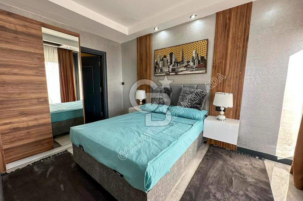 KUŞADASI  SOĞUCAK YOLA YAKIN FULL DENİZ MANZARLI VİLLA