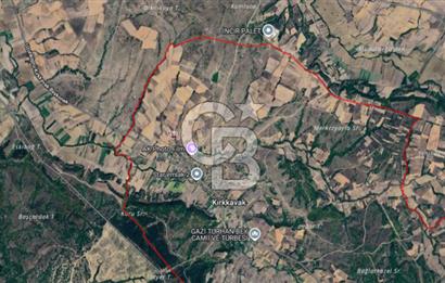 EDİRNE UZUNKÖPRÜ KIRKKAVAK KÖYÜNDE SATILIK 2800 m² TARLA