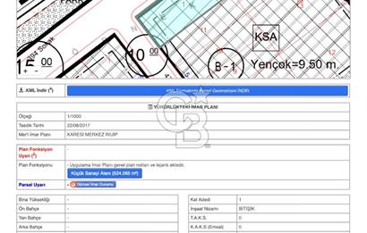 CB EAGLE'dan 524 m² PROJESİ HAZIR TİCARİ İMARLI ARSA