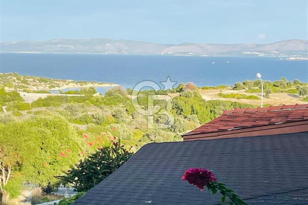 Çeşme Aya Yorgi Koyu Full Deniz Manzaralı Satılık Villa