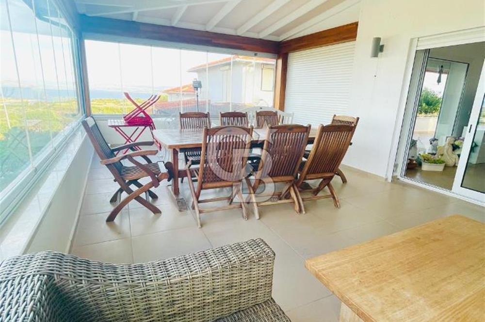 Çeşme Aya Yorgi Koyu Full Deniz Manzaralı Satılık Villa