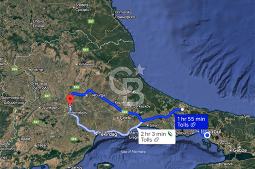 Tekirdağ, Hayrabolu ilçesi Lahana mahallesinde satılık İMARLI ARSA/TARLA