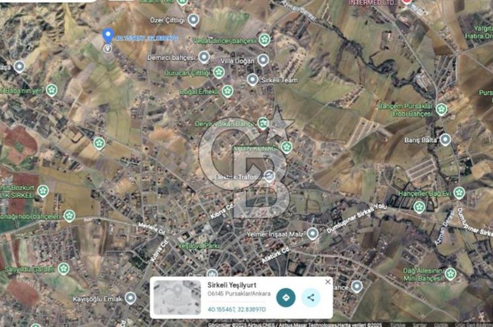 Pursaklar Yeşilyurt mah.'de Yatırımlık Satılık Tarla