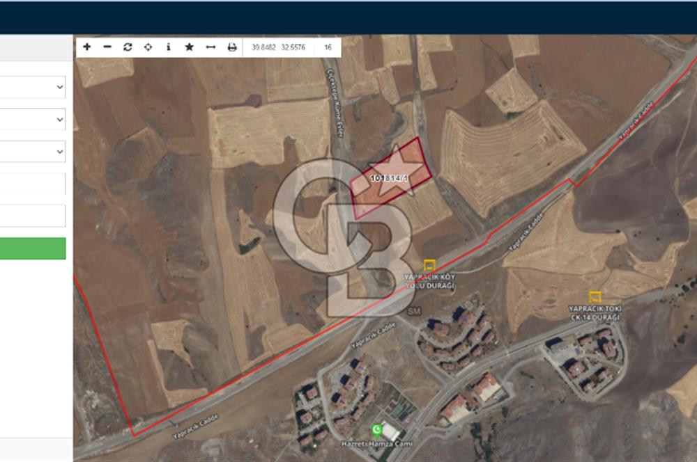 YENİ PEÇENEK'TE 2.80 EMSAL YAPRACIK SINIRINDA 862m2 SATILIK ARSA
