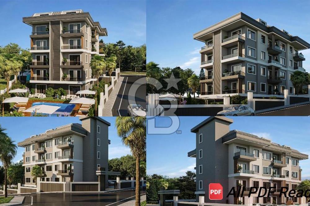 Alanya payallarda satılık 1 +1 Daire