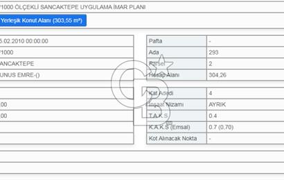 YUNUSEMRE DE 8 DAİRELİK FIRSAT ARSA ANA CADDEYE 100 MT.