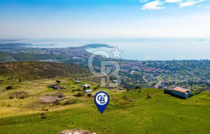 Çandarlı Koru Mevkii'nde Satılık Deniz Manzaralı 357 m2 Arsa