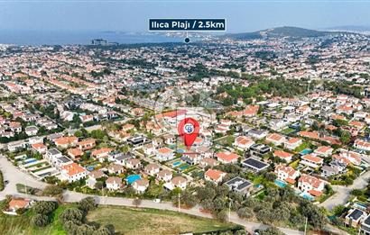 ALAÇATI GÖBENE SATILIK 3+1 MÜSTAKİL HAVUZLU VİLLA