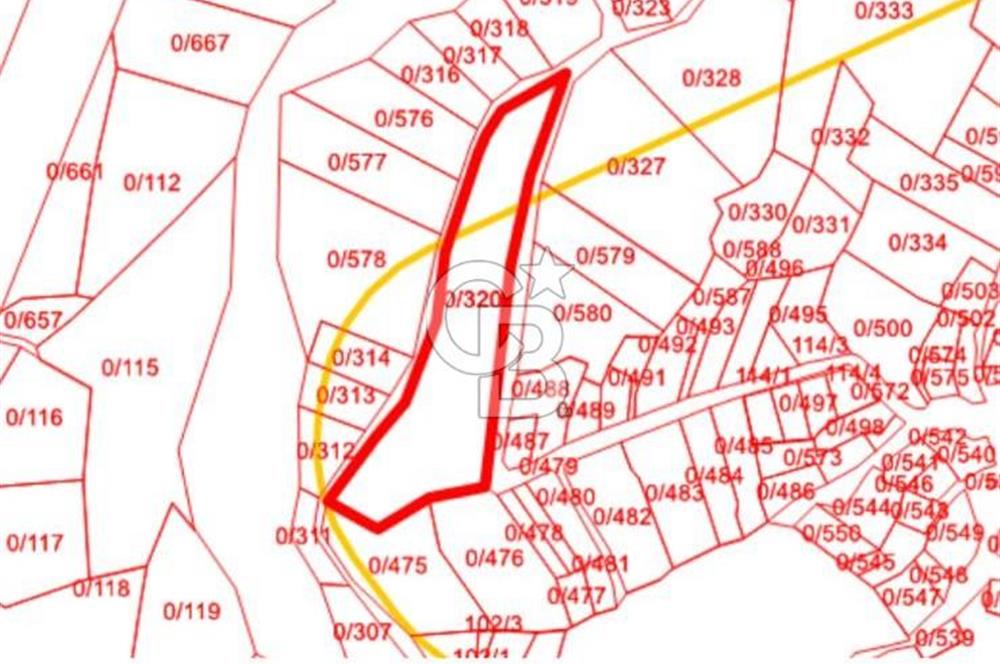 BİGA AKKAYRAK KÖYÜNDE 7337 M2 Sİ İMARLI SATILIK 3/1 HİSSE