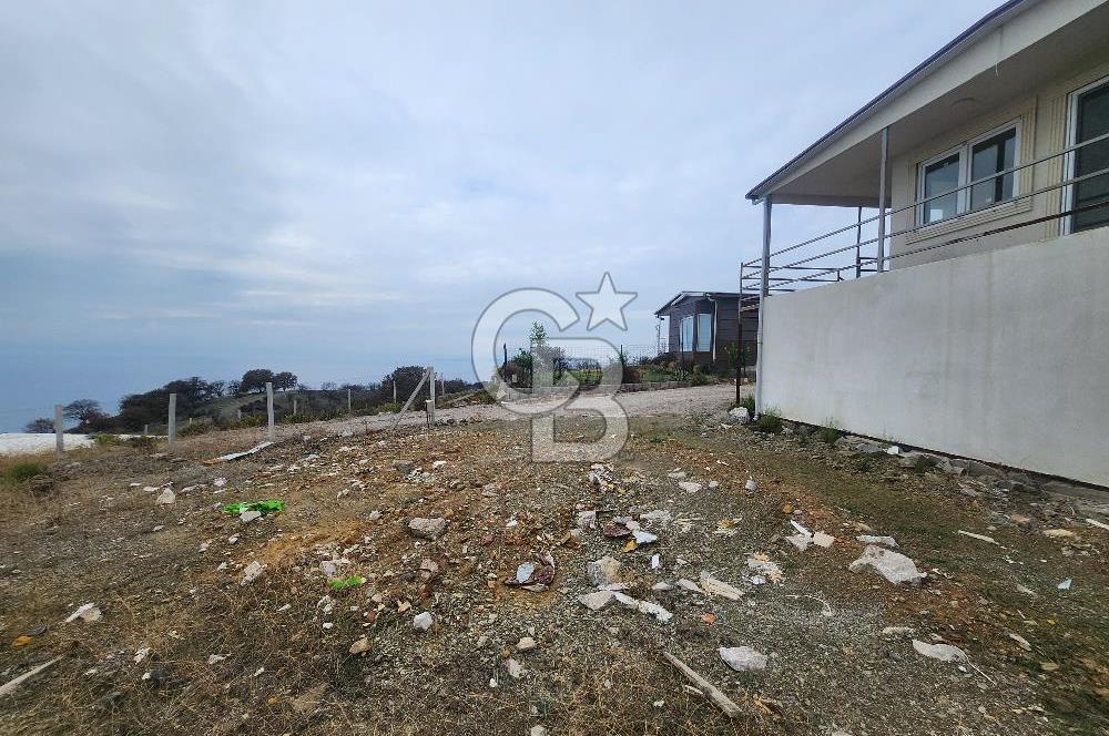 Seferihisar Satılık 2+1 Prefabrik Ev ve Arsası Deniz Manzaralı