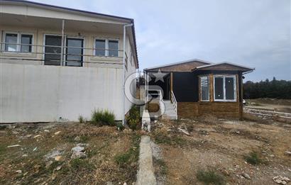 Seferihisar Satılık 2+1 Prefabrik Ev ve Arsası Deniz Manzaralı