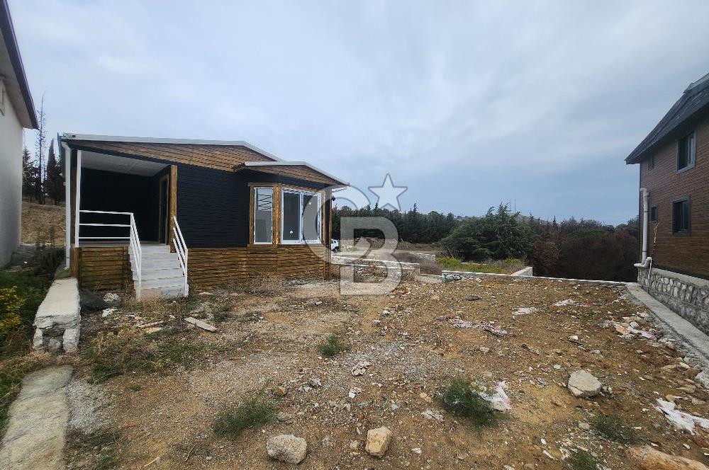 Seferihisar Satılık 2+1 Prefabrik Ev ve Arsası Deniz Manzaralı