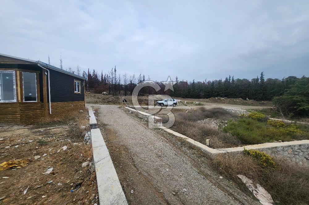 Seferihisar Satılık 2+1 Prefabrik Ev ve Arsası Deniz Manzaralı
