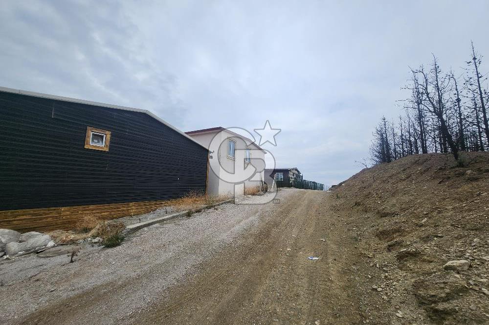 Seferihisar Satılık 2+1 Prefabrik Ev ve Arsası Deniz Manzaralı