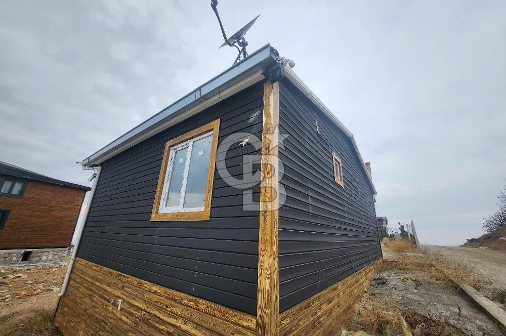 Seferihisar Satılık 2+1 Prefabrik Ev ve Arsası Deniz Manzaralı