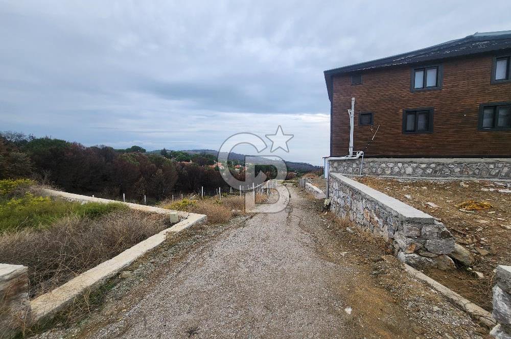 Seferihisar Satılık 2+1 Prefabrik Ev ve Arsası Deniz Manzaralı