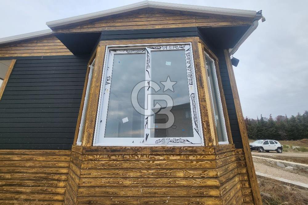 Seferihisar Satılık 2+1 Prefabrik Ev ve Arsası Deniz Manzaralı